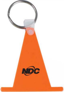 Promotional Key Chains: Construction Cone Shaped Keychains